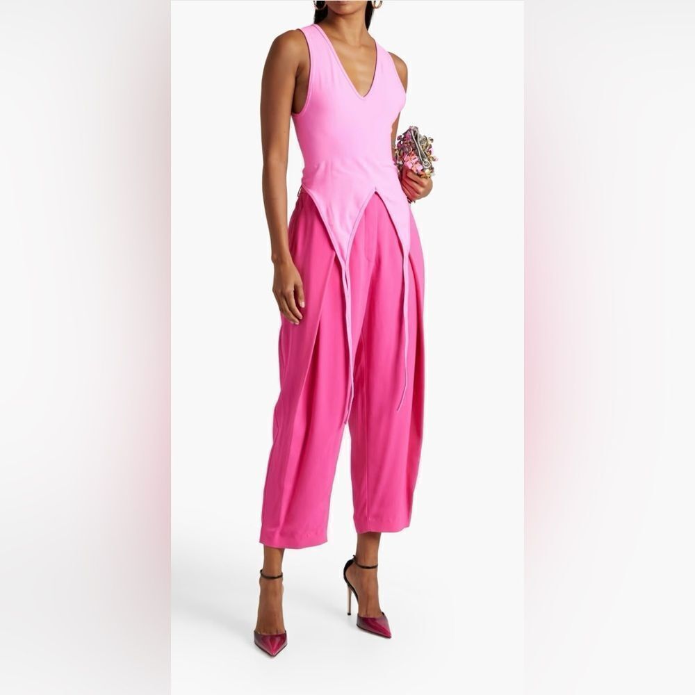 Balmain Hot Pink Women's Harem Pants, XL (US12-14)
